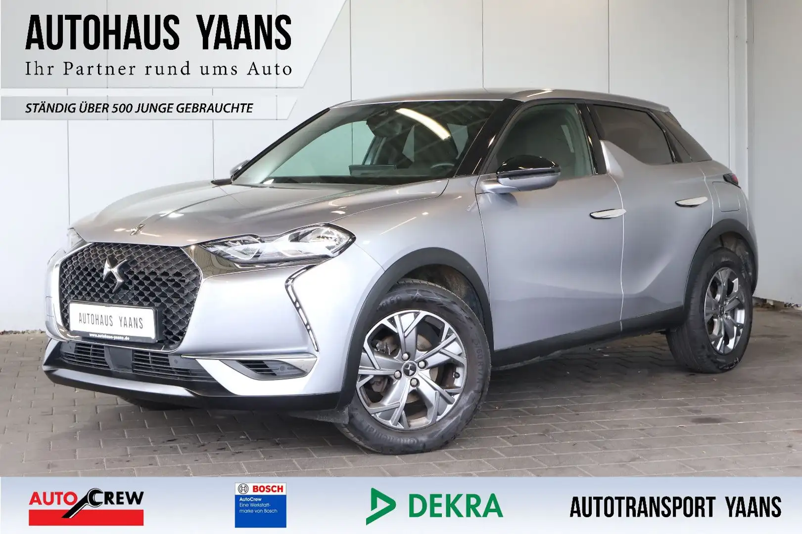 DS Automobiles DS 3 Crossback 1.2 Bastille DIGITAL+CARPLAY+360° Gris - 1