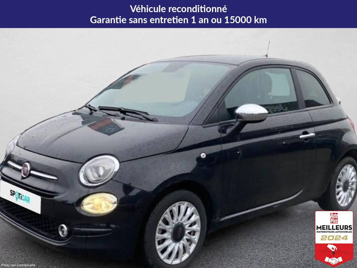 Fiat 500 1.0 70 ch hybride bsg s/s cult Noir - 1