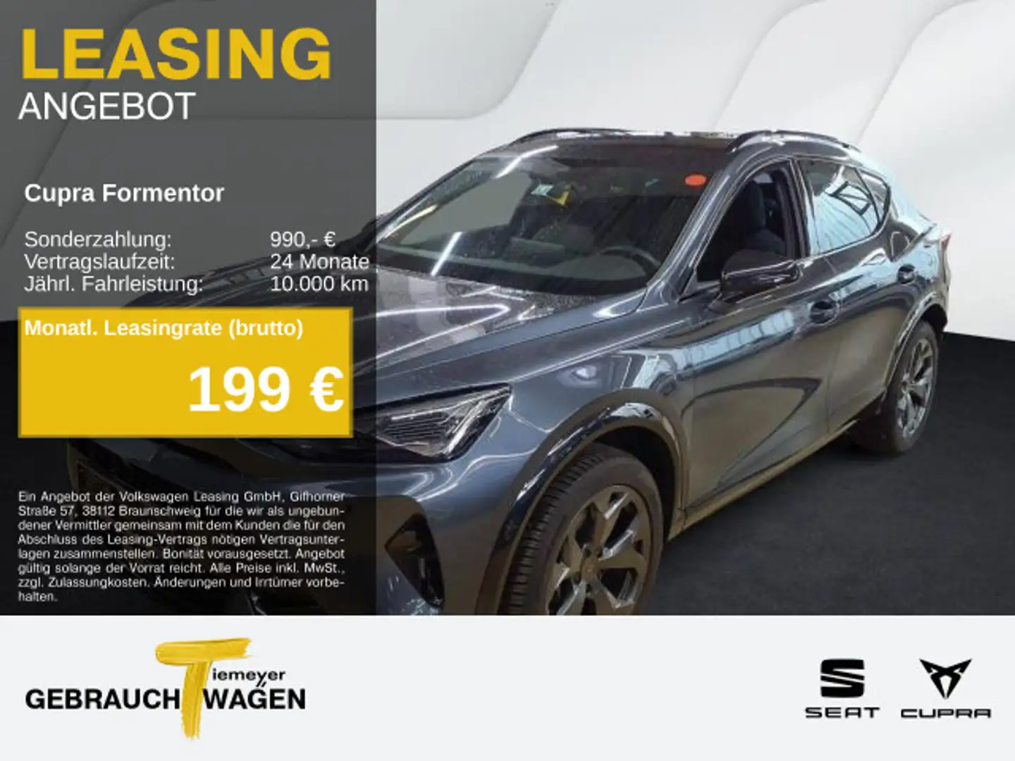 CUPRA Formentor 1.5 eTSI DSG SIDE-ASSIST SUPERSPORT 36 Grau - 1