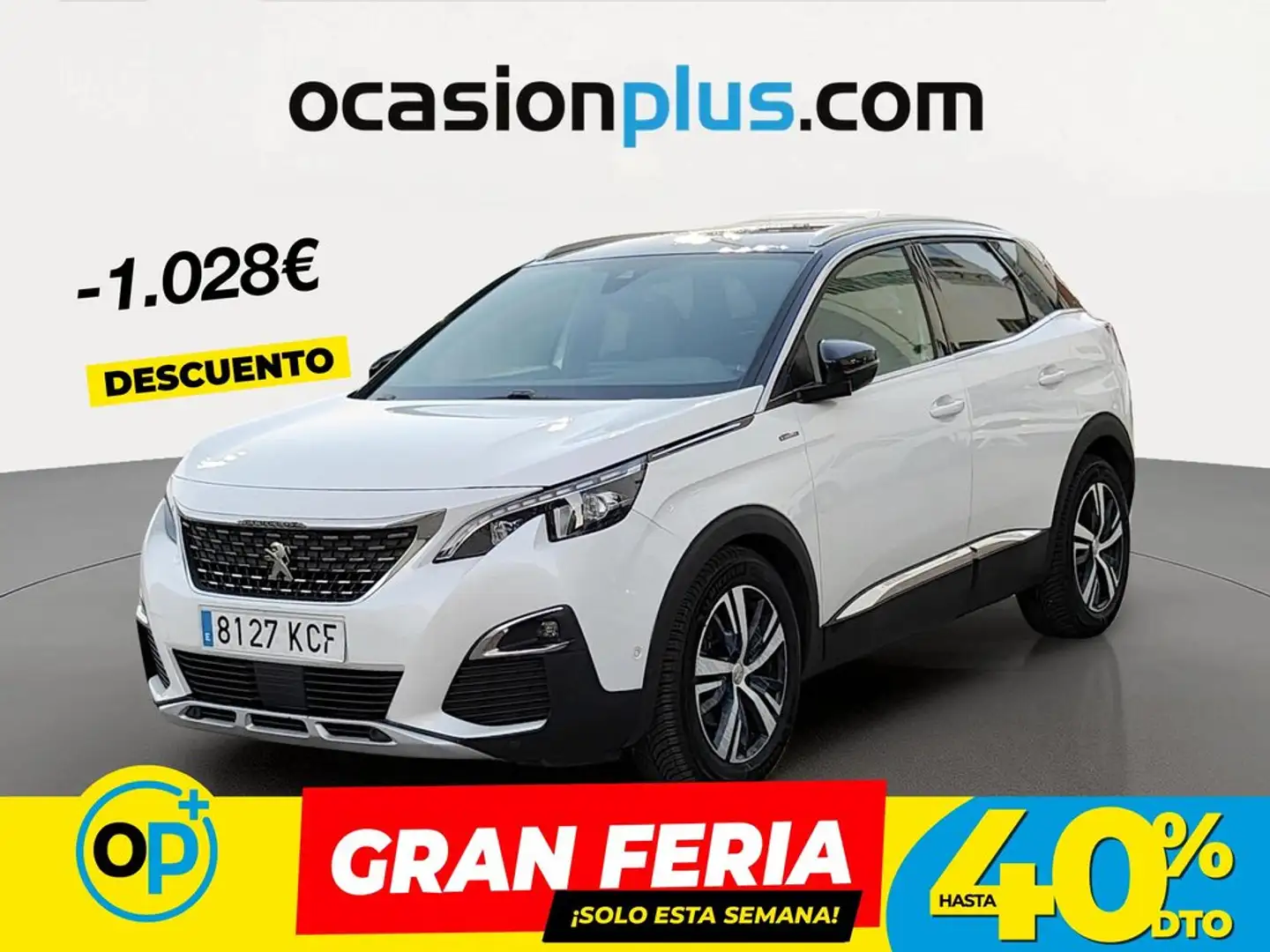 Peugeot 3008 1.6 THP GT Line EAT6 165 Blanco - 1