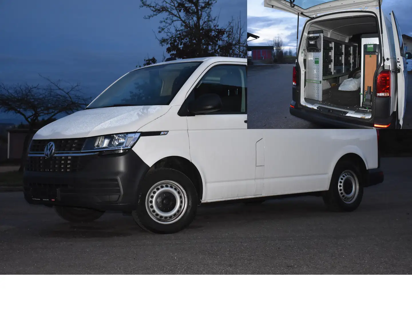 Volkswagen T6.1 Transporter Autom./Werkstatt/Navi/Lederlenk Blanc - 1
