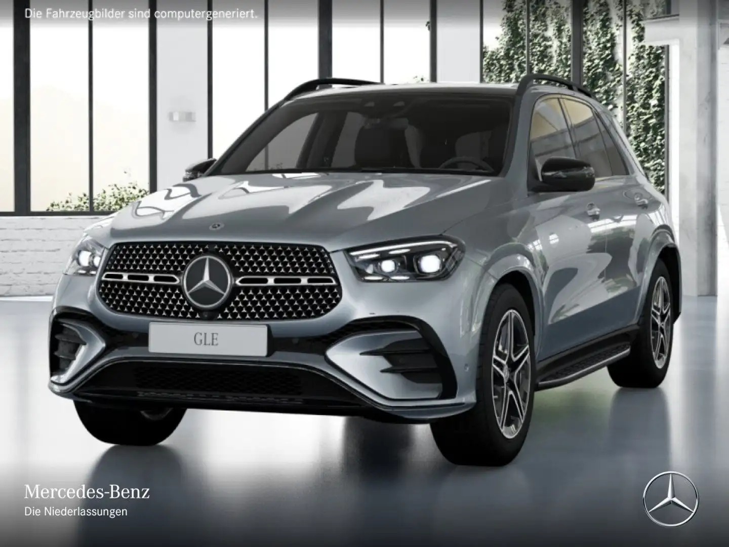 Mercedes-Benz GLE 450 d 4M AMG+NIGHT+PANO+360+AHK+MULTIBEAM+20" Silber - 2