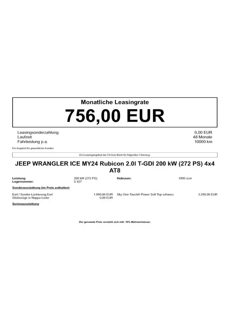 Jeep Wrangler WRANGLER ICE Rubicon 2.0l T-GDI 200 kW (272 PS) - 2