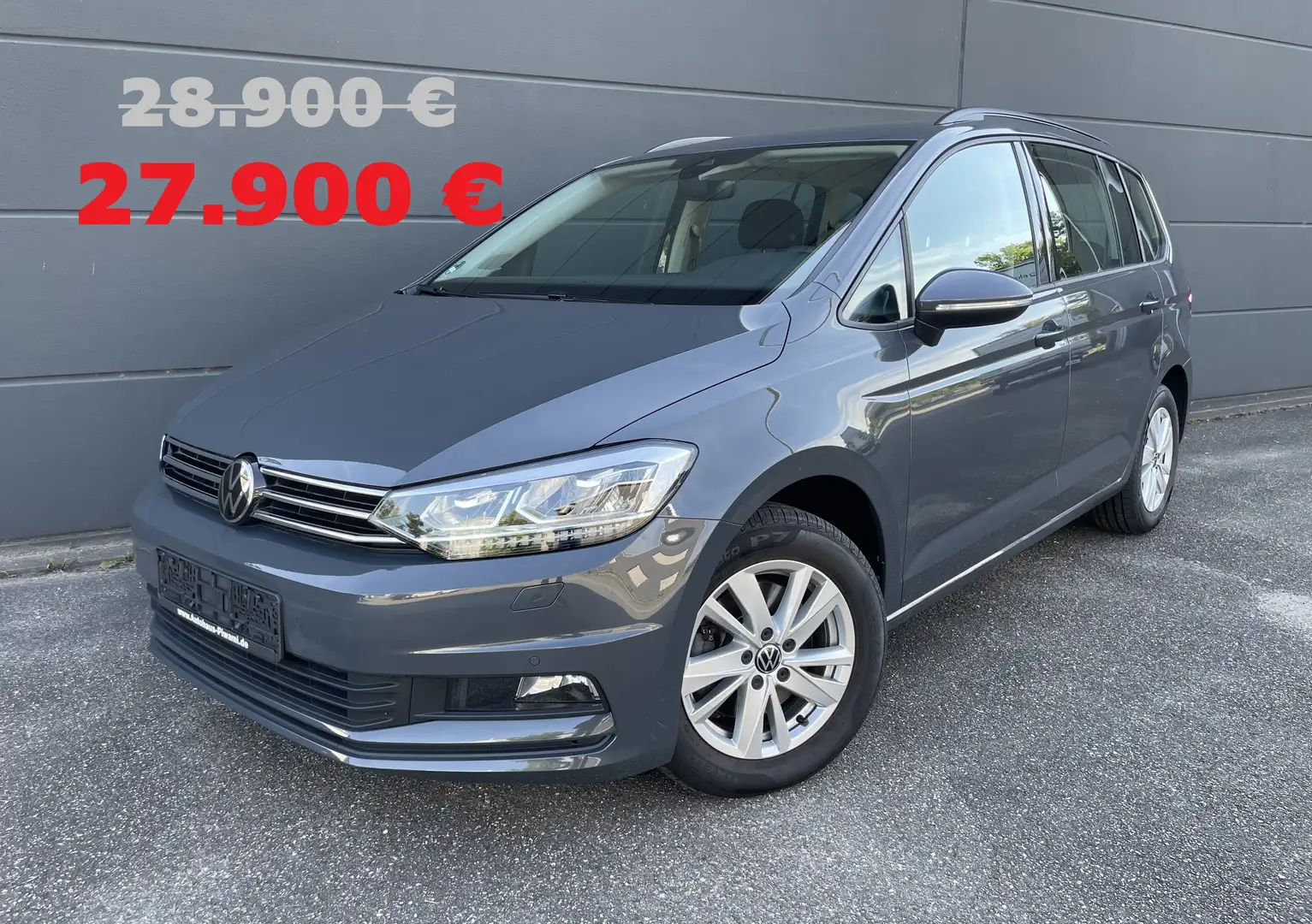 Volkswagen Touran 2.0 TDI Comfortline NAVI Ergo Active ACC LED Sitzh Grau - 1