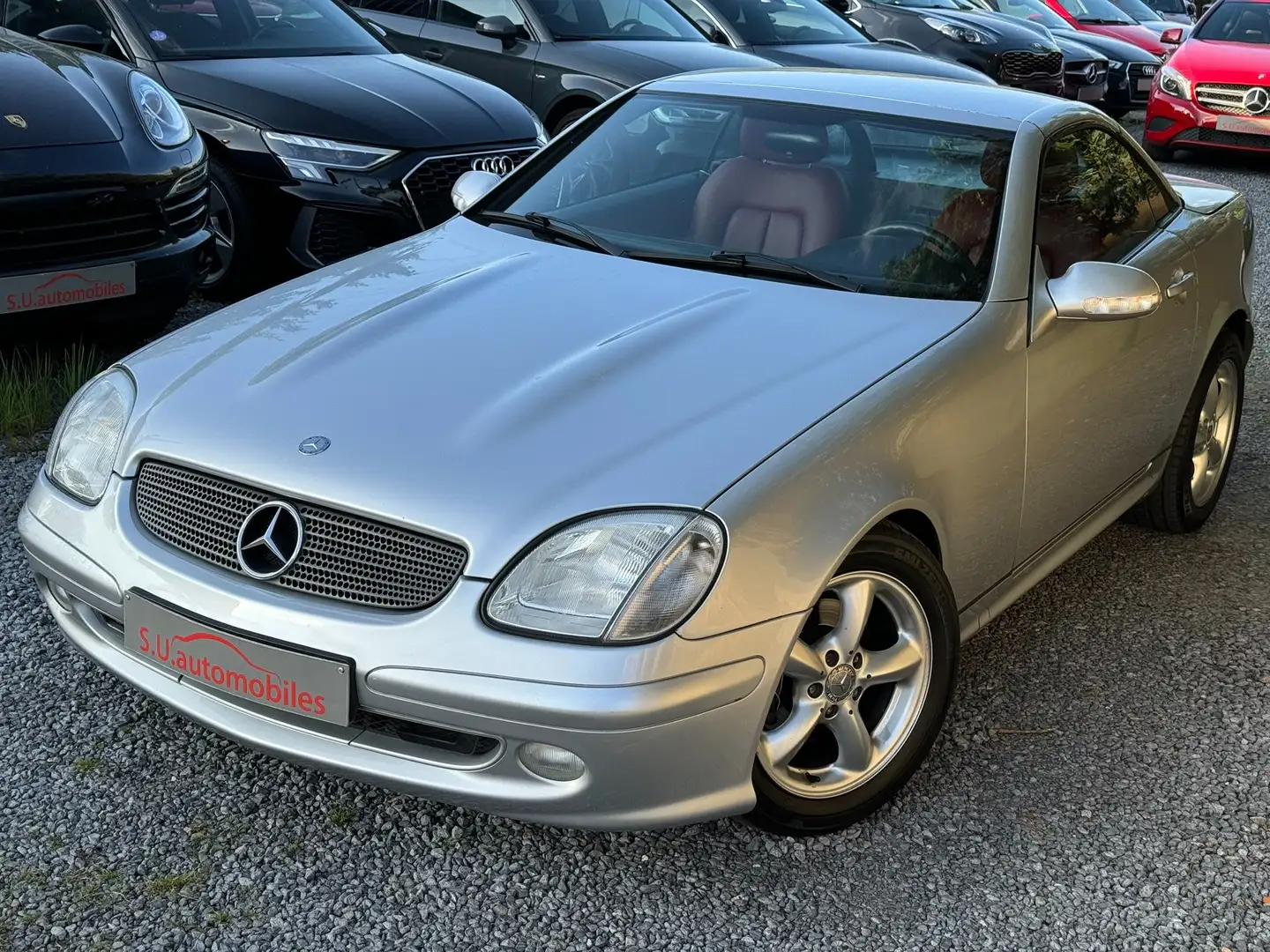 Mercedes-Benz SLK 200 Cabriolet Automatique/1Main/Clim/Jantes/Gar12M Grijs - 2