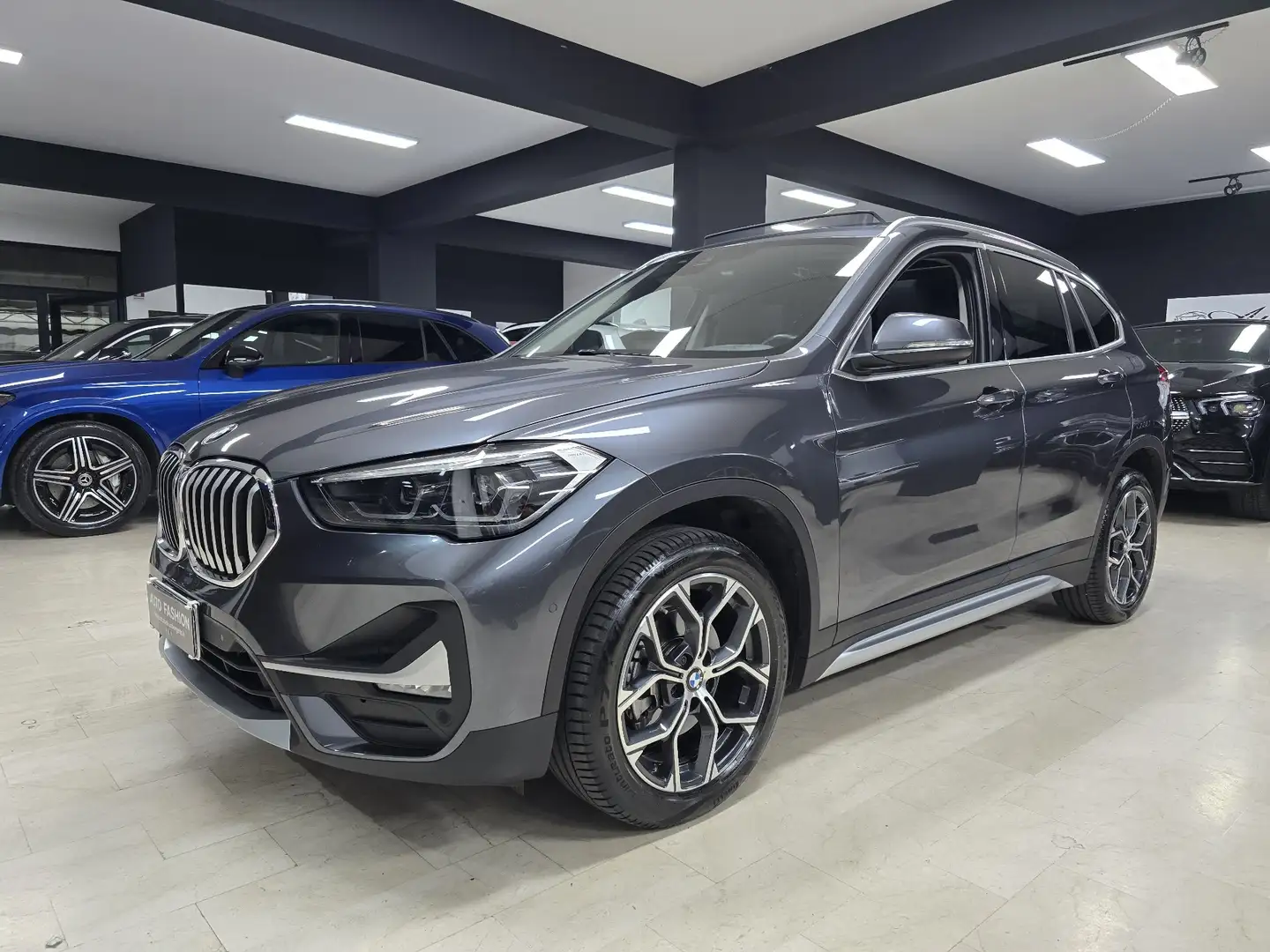 BMW X1 X1 sdrive18d Xline Plus auto (Tetto) Gris - 1