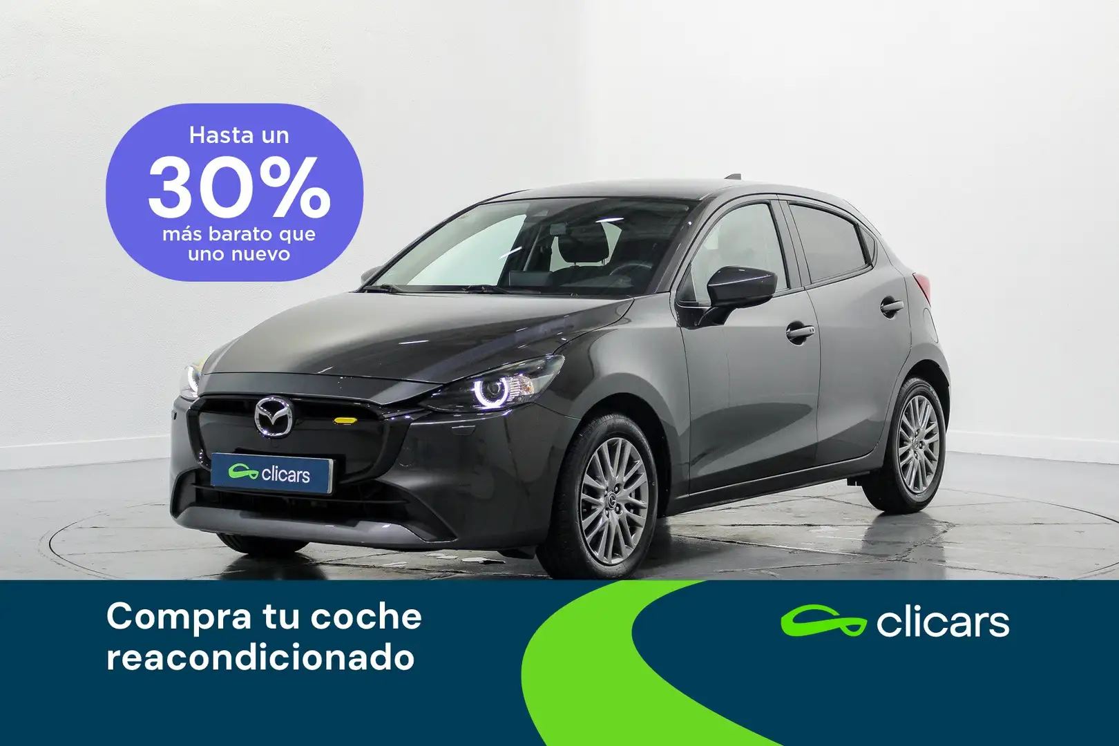 Mazda 2 1.5 e-Skyactiv G Exclusive-Line 66kW Gris - 1
