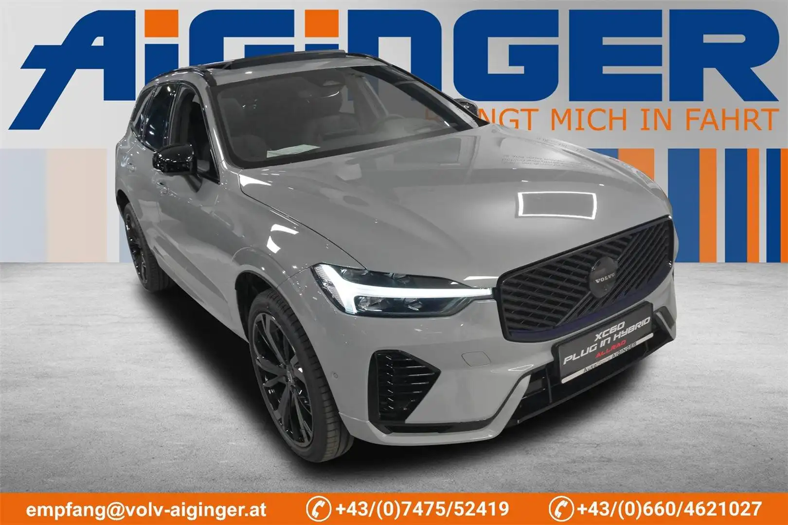 Volvo XC60 T6 AWD Facelift Plus Black Edition Grau - 1