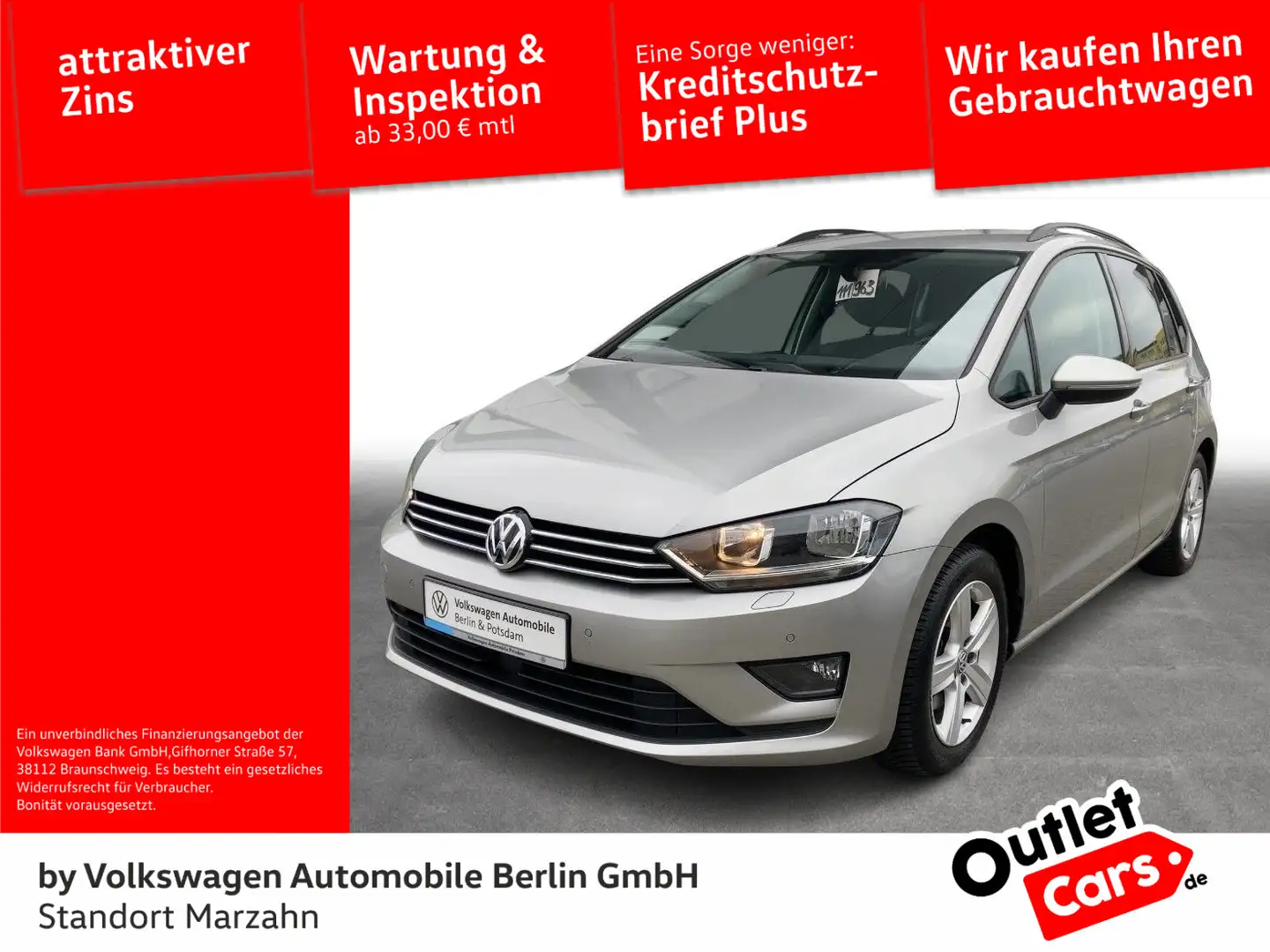 Volkswagen Golf Sportsvan Golf VII Sportsvan 1.4 TSI BMT Comfortline Argento - 1