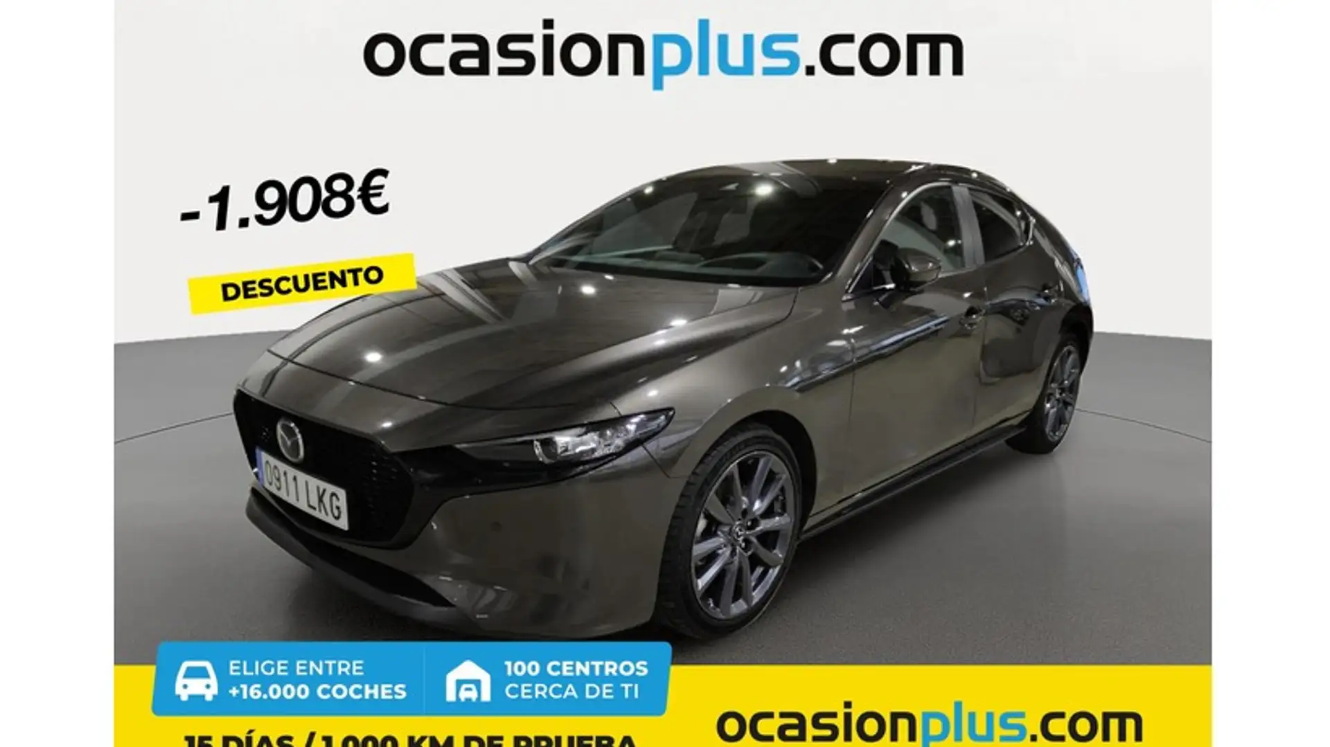 Mazda 3 2.0 e-Skyactiv-G Evolution 90kW Gris - 1