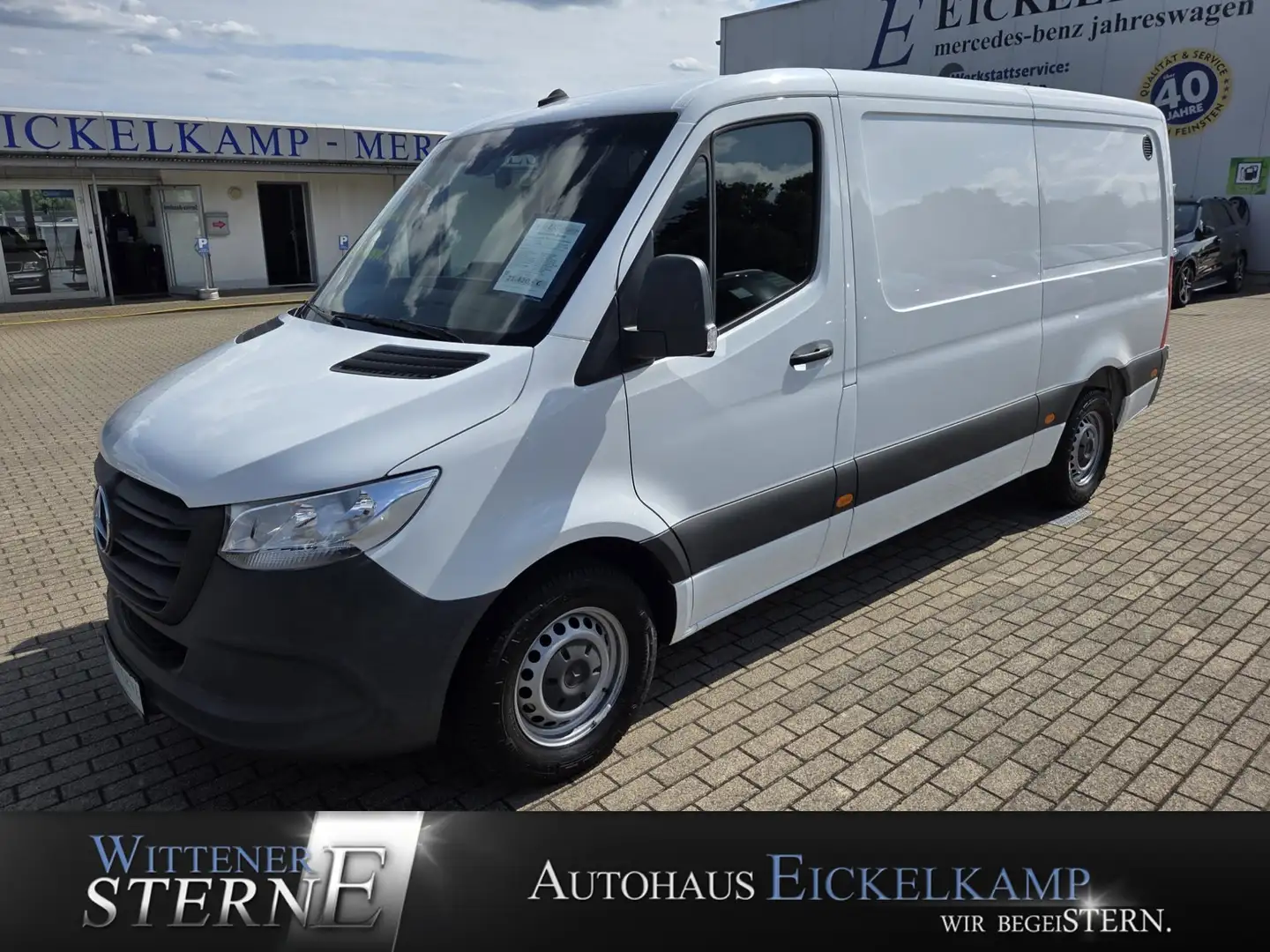 Mercedes-Benz Sprinter 314 CDI Kasten STANDARD KLIMA AHK 3-SITZER Wit - 1