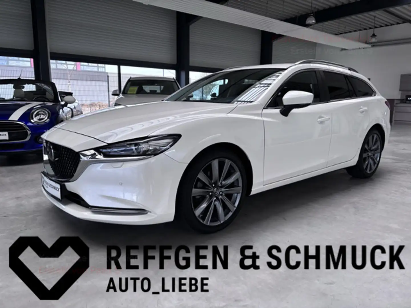 Mazda 6 KOMBI SIGNATURE NAVI+LED+360+ACC+DAB+HUB+TÜV+ Blanc - 1