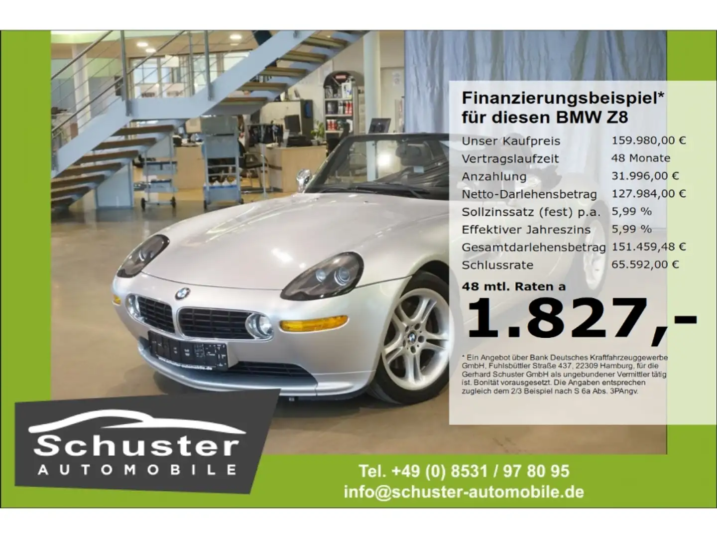 BMW Z8 Roadster 5.0* 2.Hand Leder Navi Xenon Tempom. Argento - 1