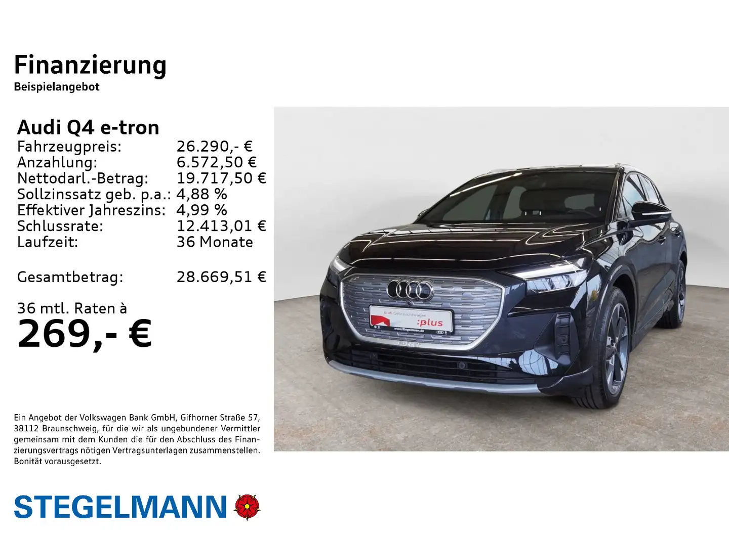 Audi Q4 e-tron 35 125kW/55kWh *LED*Navi*Sitzheizung* Schwarz - 2