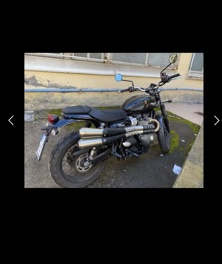 Triumph Scrambler base Negru - 1
