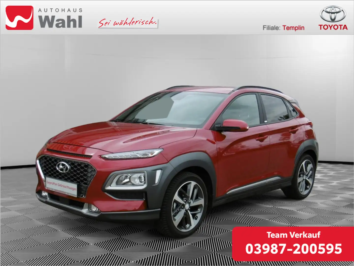 Hyundai KONA 1.0 Style 2WD Rot - 1