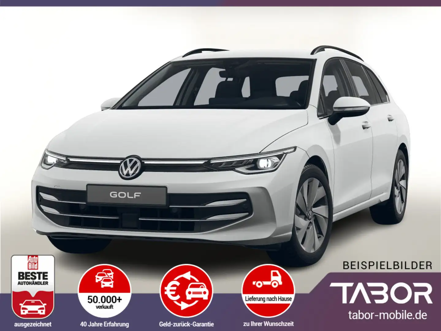 Volkswagen Golf Variant Variant 2.0 TDI 150 DSG Style AHK LED+ SHZ Weiß - 1