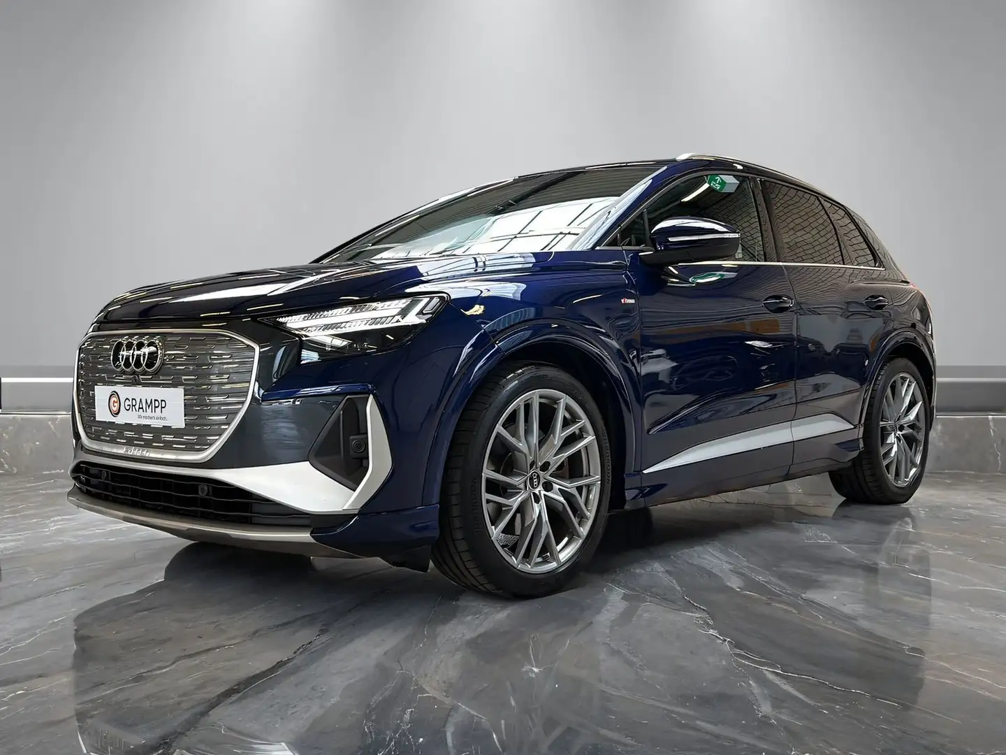 Audi Q4 e-tron 45 quattro +S-LINE+AHK+KAMERA+MATRIX-L Blau - 2