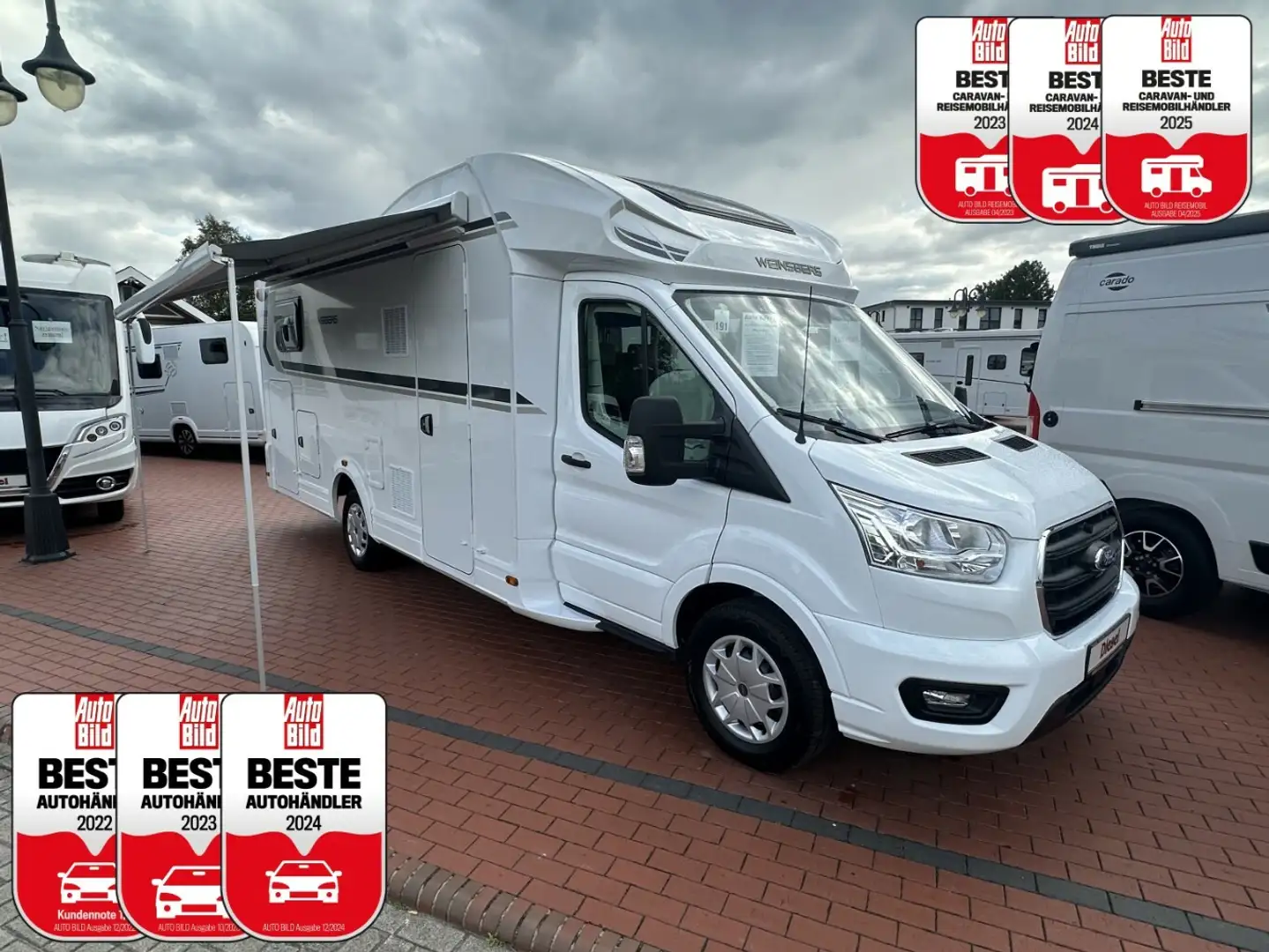 Weinsberg CaraSuite 700 MEG Automatik Nur 1tkm +SAT/TV+Kamer Wit - 1