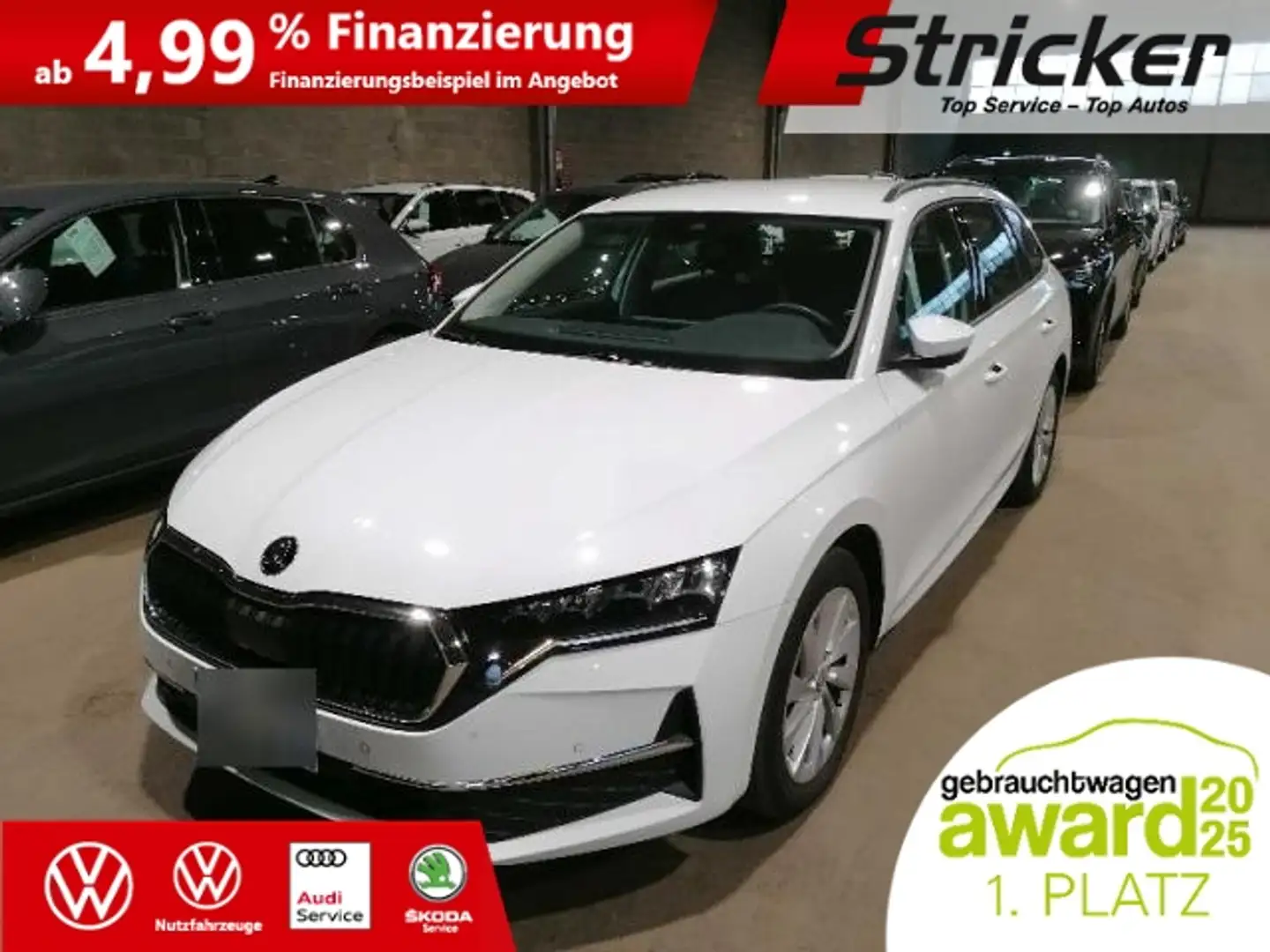Skoda Octavia Selection 2.0TDI DSG 299,-ohne Anzahlung Navi ACC Weiß - 2