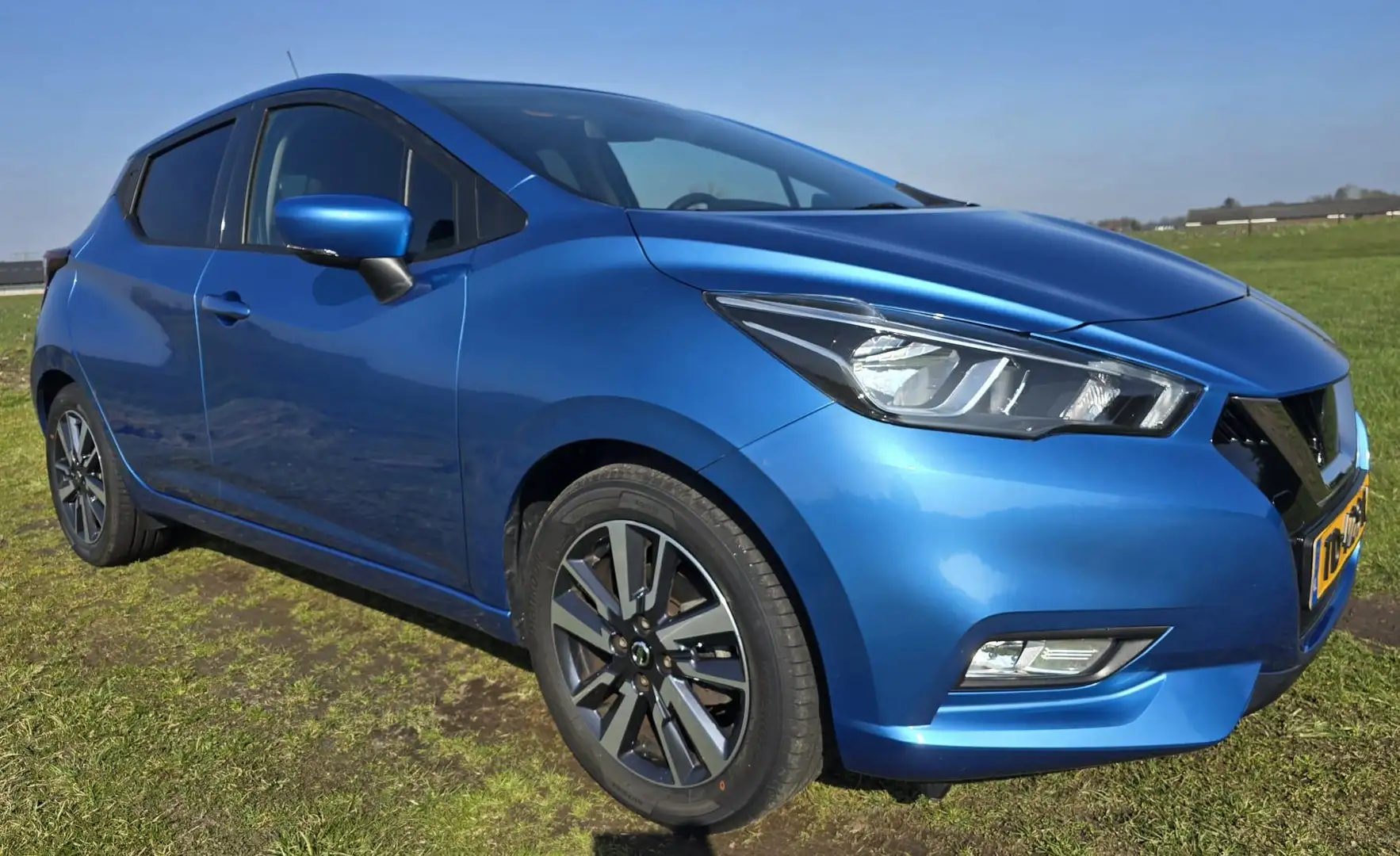 Nissan Micra 0.9 IG-T N-Connecta|Slechts 8dkm|NL-auto|NAP|Luxe Blauw - 2