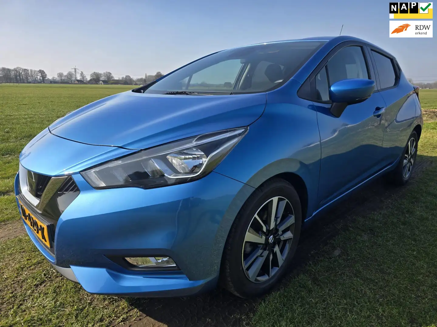 Nissan Micra 0.9 IG-T N-Connecta|Slechts 8dkm|NL-auto|NAP|Luxe Blauw - 1