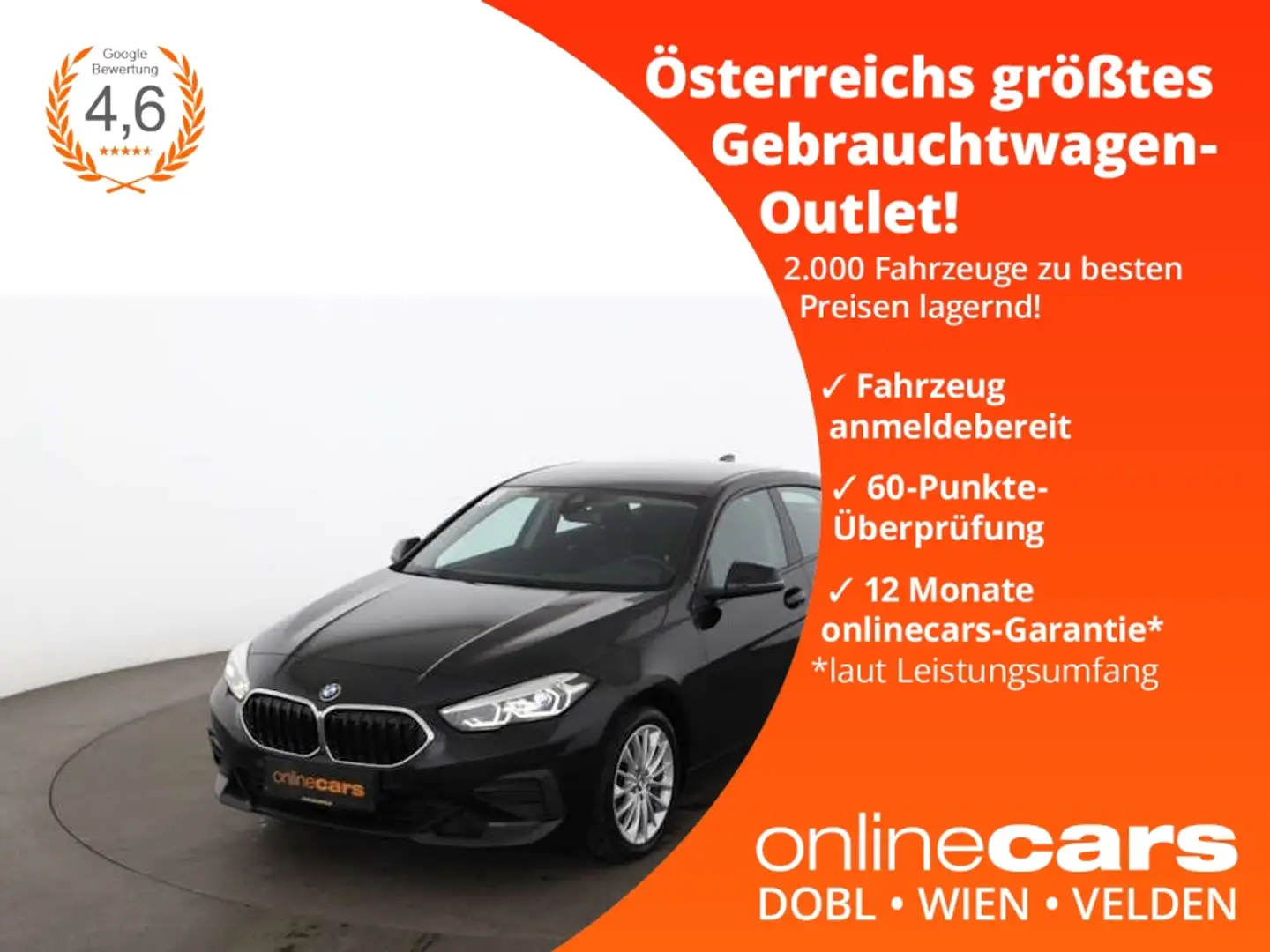 BMW 216 d Gran Coupe Advantage Aut LED NAVI ASSIST PDC Noir - 1