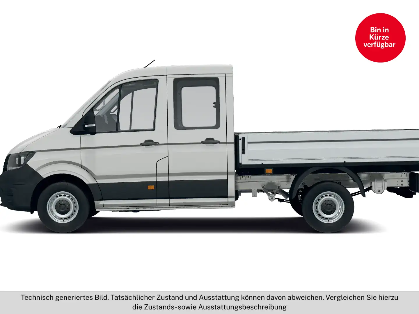 Volkswagen Crafter VW Crafter 35 T6 Doka-Pritsche L3 TDI Weiß - 2