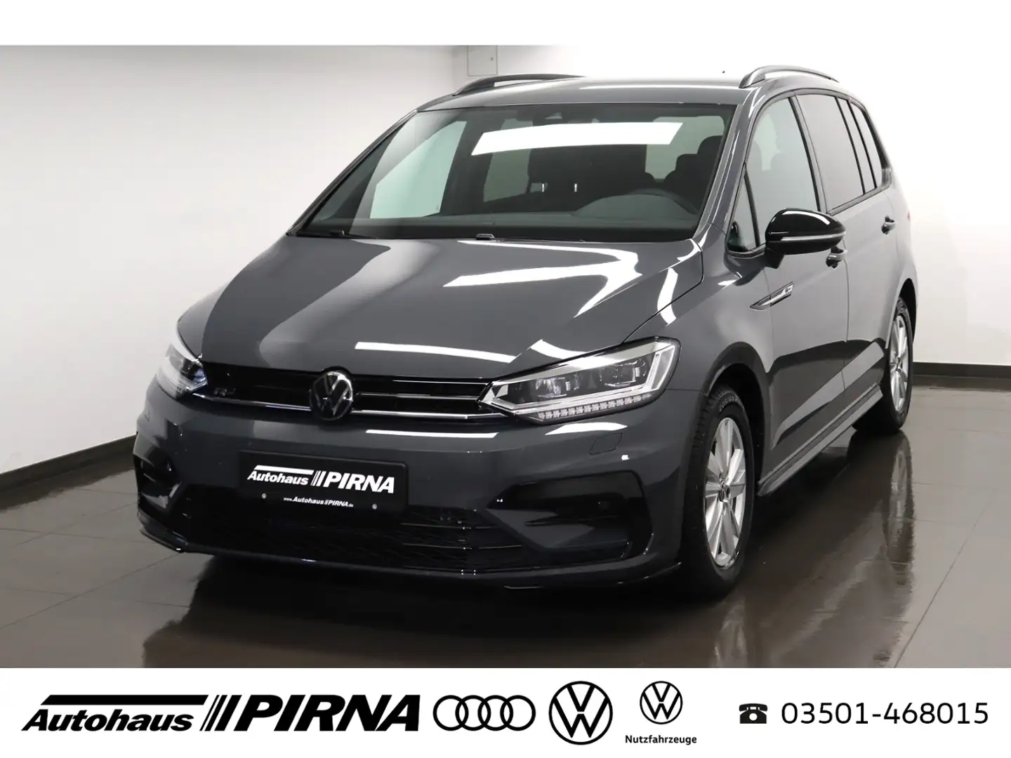 Volkswagen Touran Highline 2.0 TDI DSG #R-Line#AHZV#LED#ACC Grau - 1