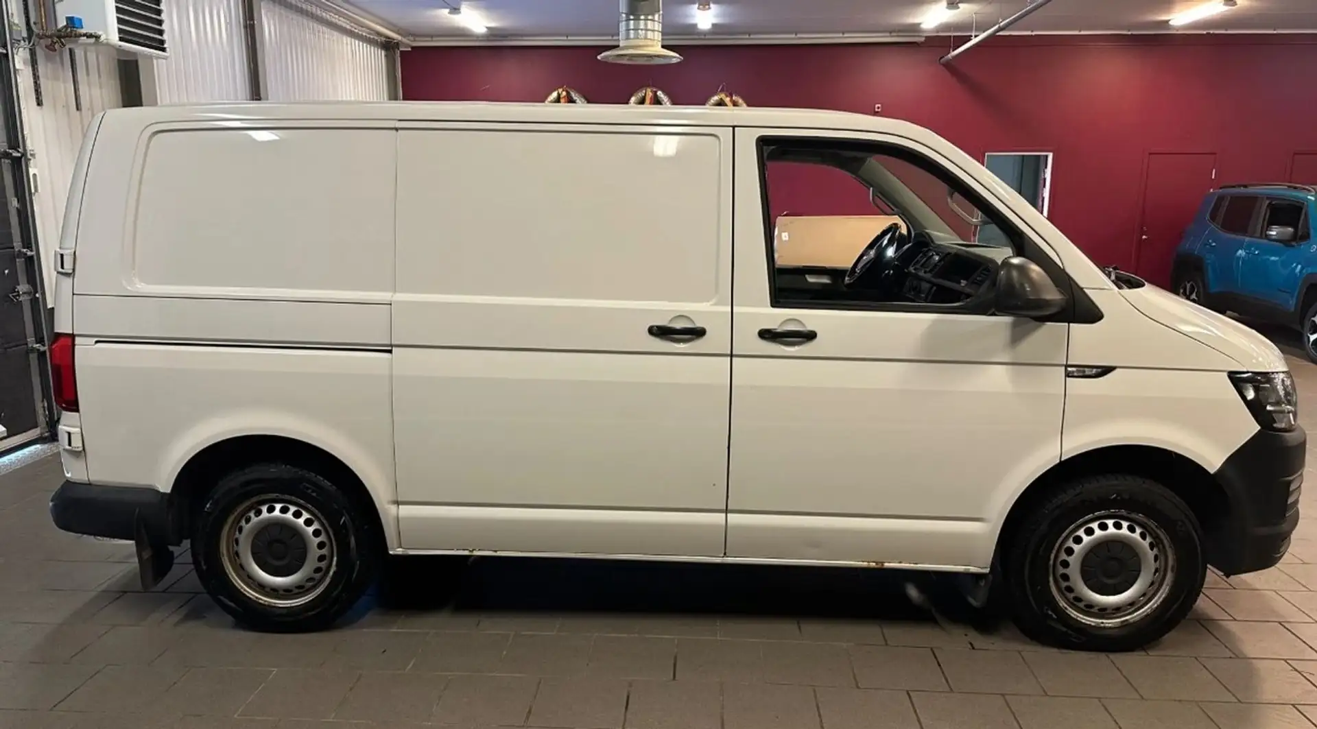 Volkswagen T6 Transporter Kasten- lang*AHK*PDC*Standhez Weiß - 2