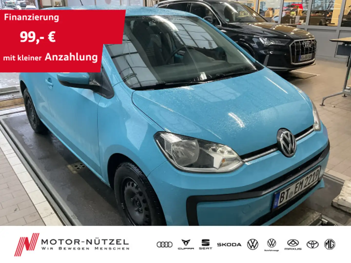 Volkswagen up! 1.0 BMT MOVE UP! START-STOP+KLIMA+ISOFIX+USB Blau - 1