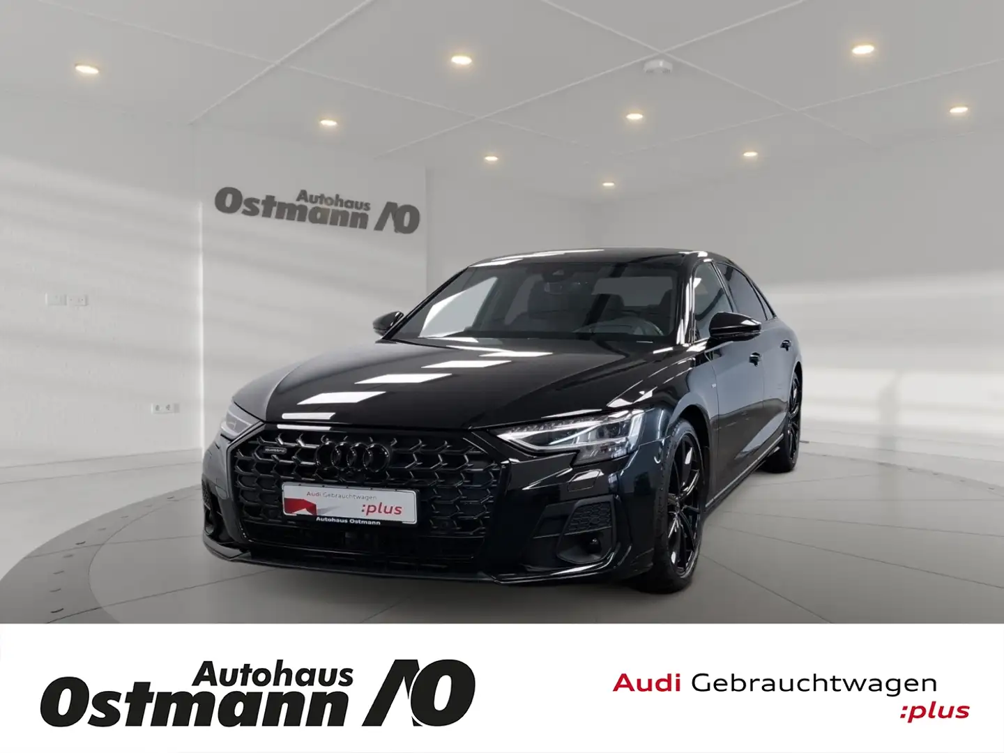 Audi A8 50 TDI quattro Lang S-Line STH HUD B&O Softc Czarny - 1