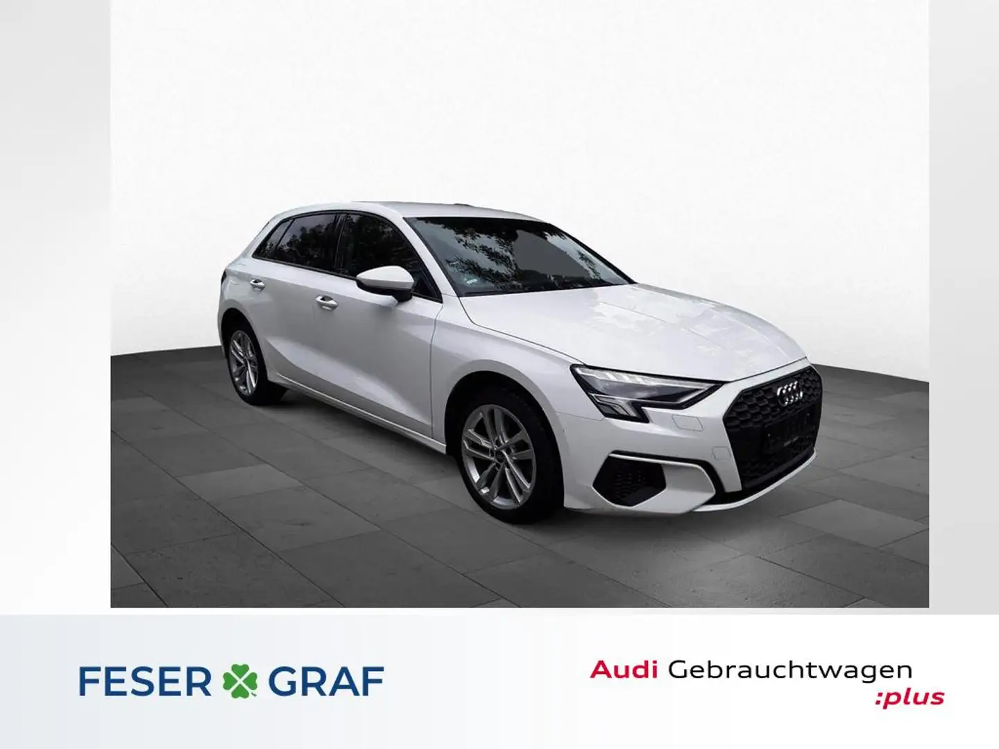 Audi A3 40 TFSI e S tr. Navi Plus-LED-SHZ-Tempo Weiß - 1