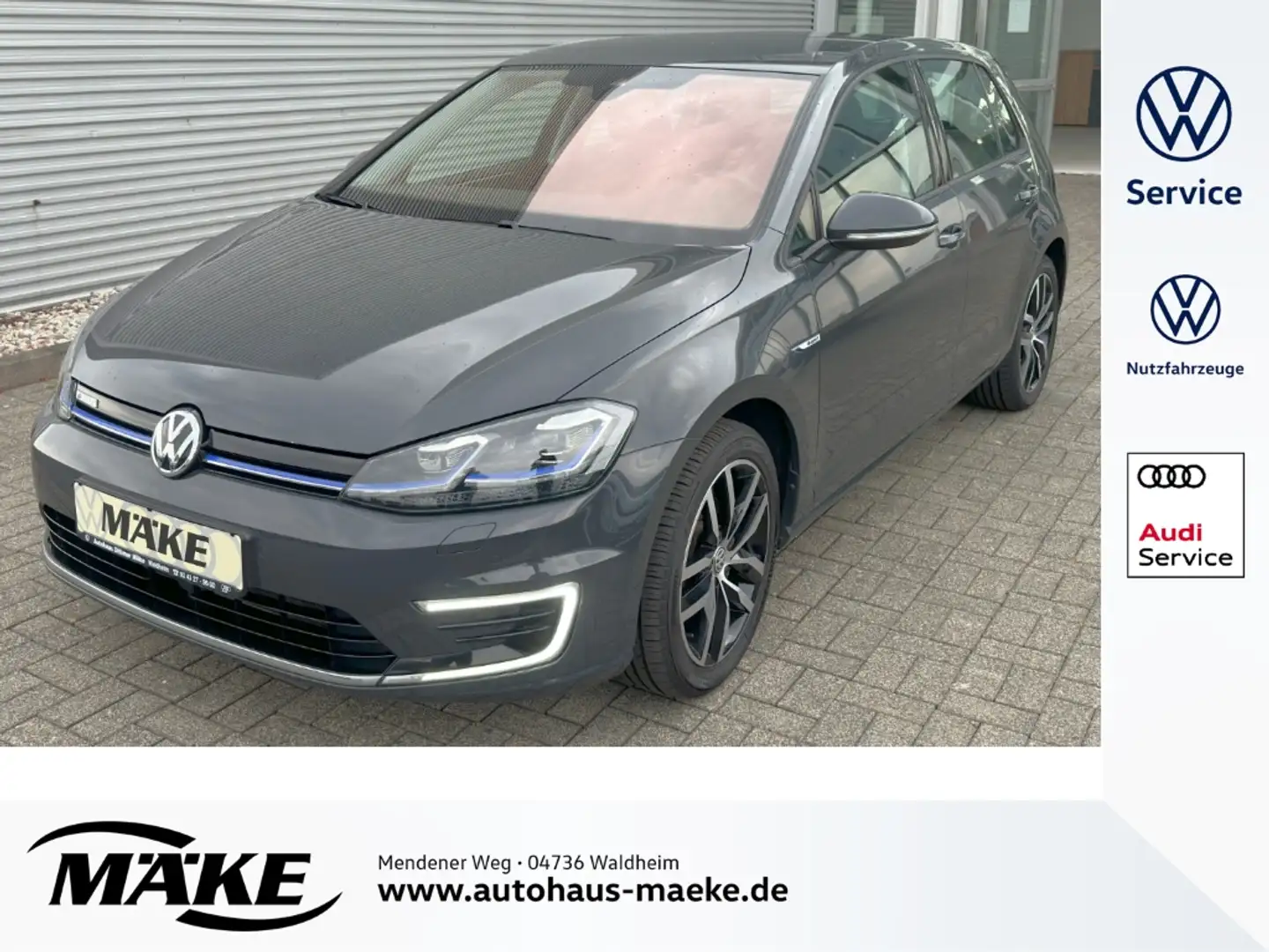 Volkswagen Golf e-Golf LED Active Lighting, ACC, CCS, Blind Spot, Grau - 1