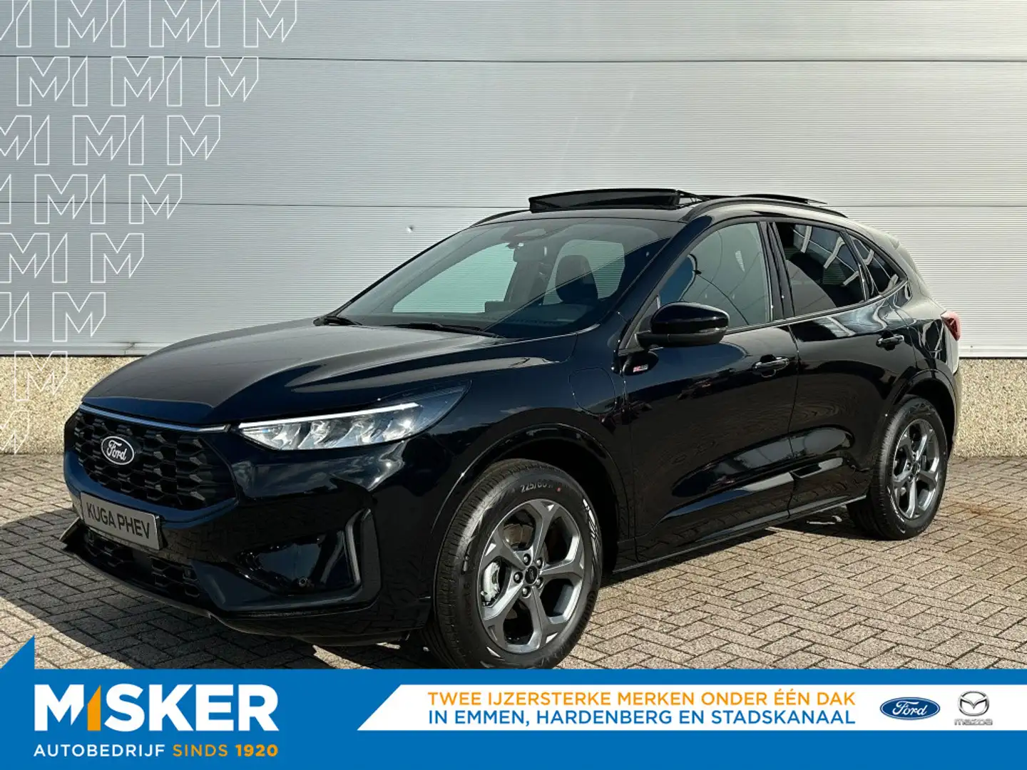 Ford Kuga Kuga 2.5 PHEV ST-Line Trekhaak | Panodak! Zwart - 1