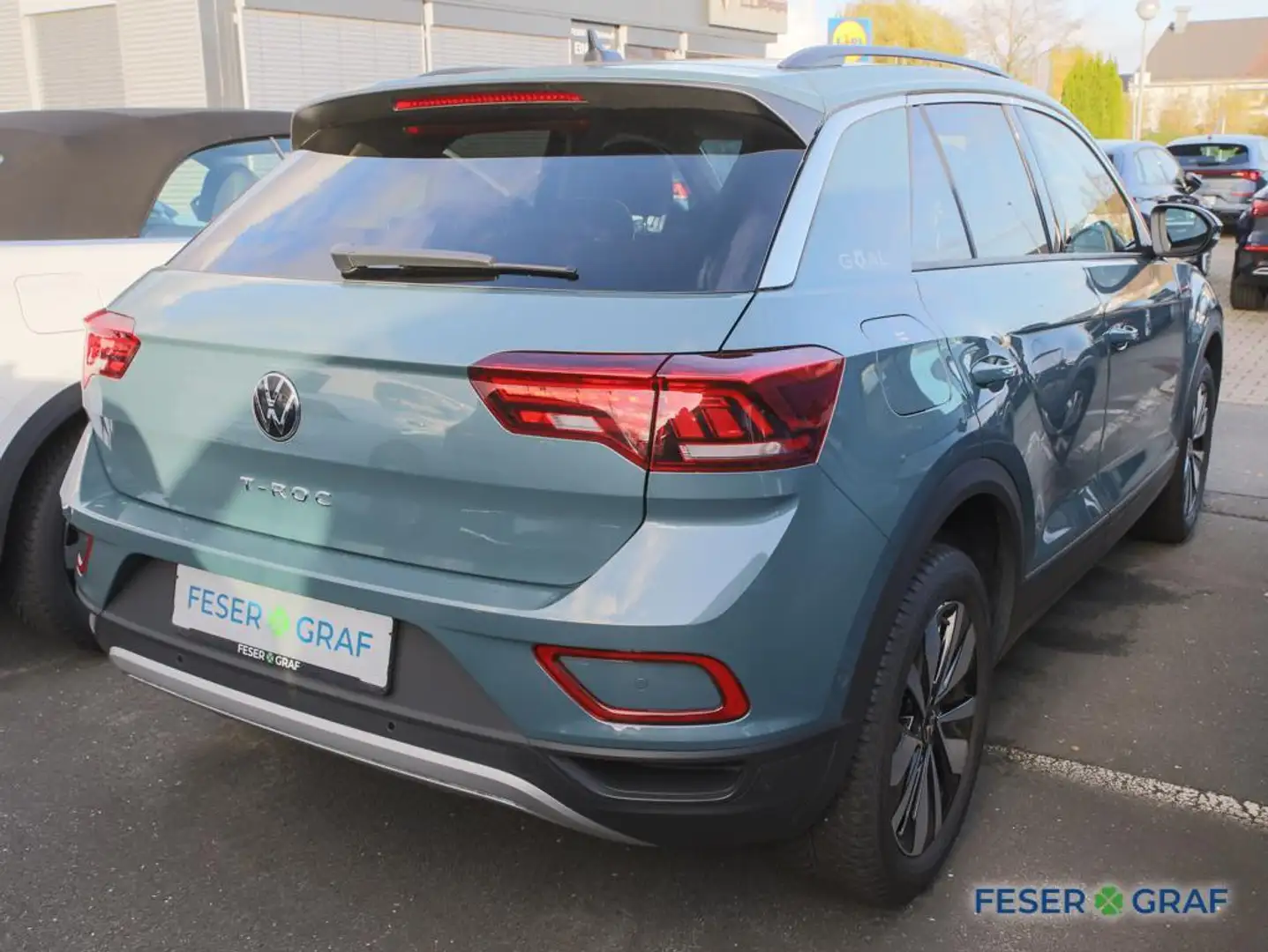 Volkswagen T-Roc Goal 1.0 TSI Navi LED SiHz ParkAssist Bleu - 2