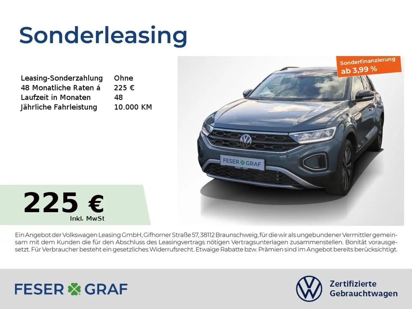 Volkswagen T-Roc Goal 1.0 TSI Navi LED SiHz ParkAssist Bleu - 1