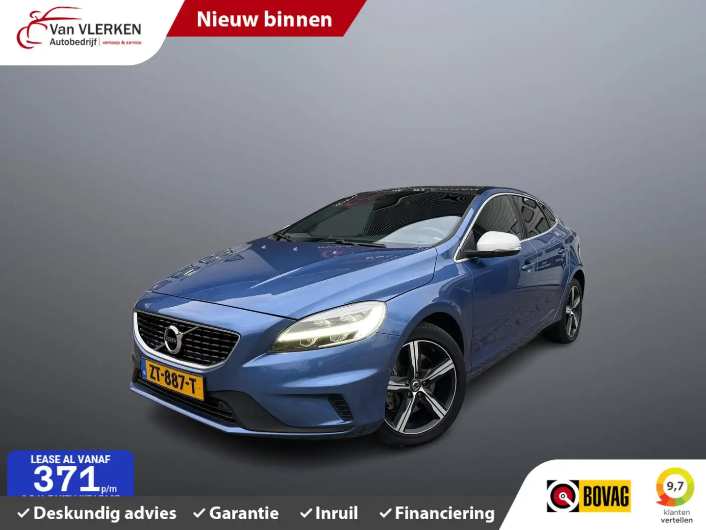 Volvo V40 1.5 T3 Polar+ Sport PANORAMADAK Bleu - 1