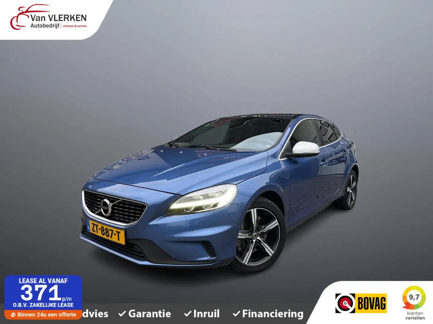 Volvo V40 1.5 T3 Polar+ Sport PANORAMADAK Blau - 1
