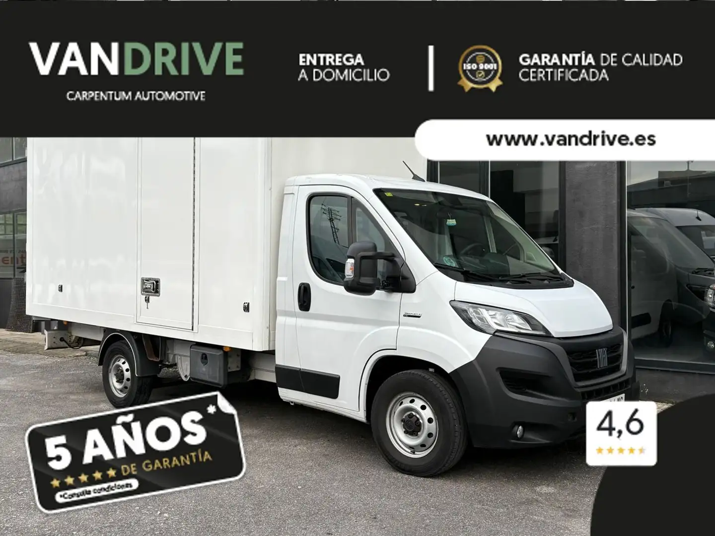 Fiat Ducato CHASIS CABINA CARROZADO PAQUETERO 140CV Blanco - 1