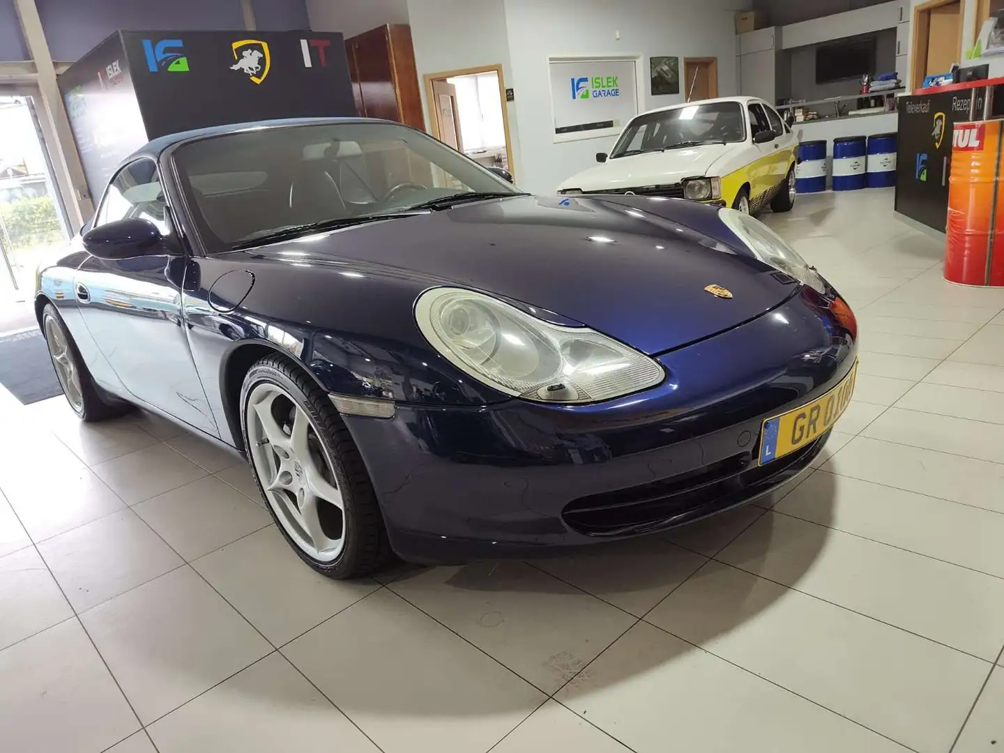 Porsche 911 Carrera 4 Cabrio Bleu - 1