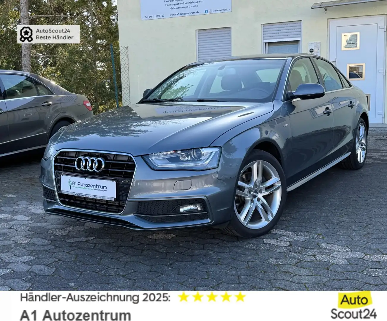 Audi A4 1.8 TFSI Multitronic S line Sport Navi b&O 1.Hand Grau - 1