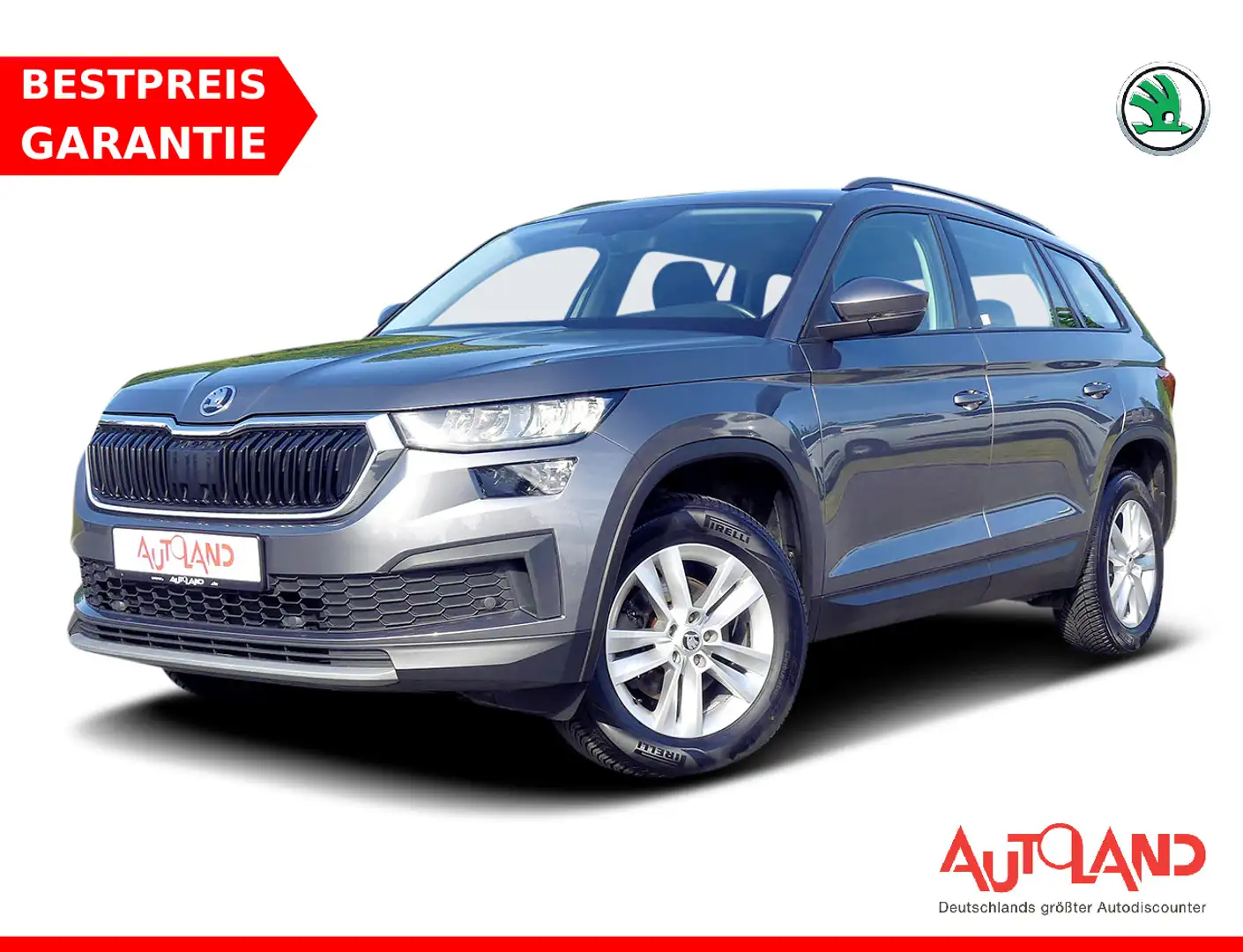 Skoda Kodiaq 1.5 TSI DSG LED 4x Sitzheizung  Android App Grijs - 1