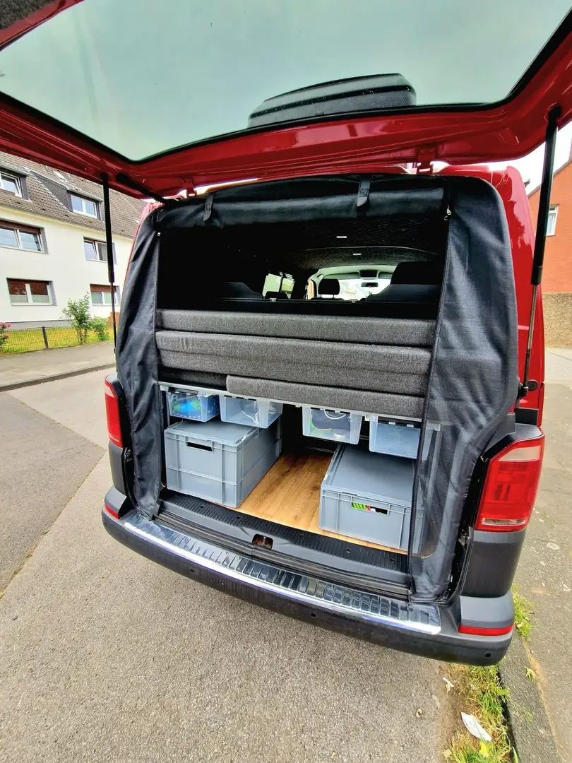 Volkswagen T6 Transporter Camper Bulli LWB TÜV neu Rot - 2