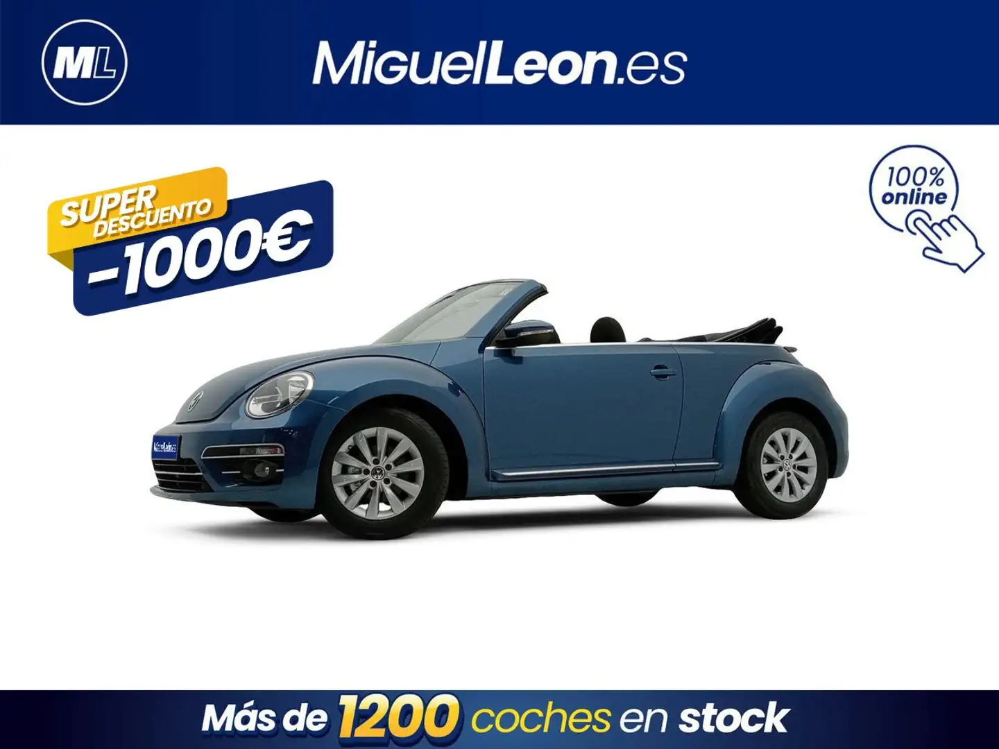 Volkswagen Beetle Cabrio 1.2 TSI Beetlemanía 77kW Azul - 1