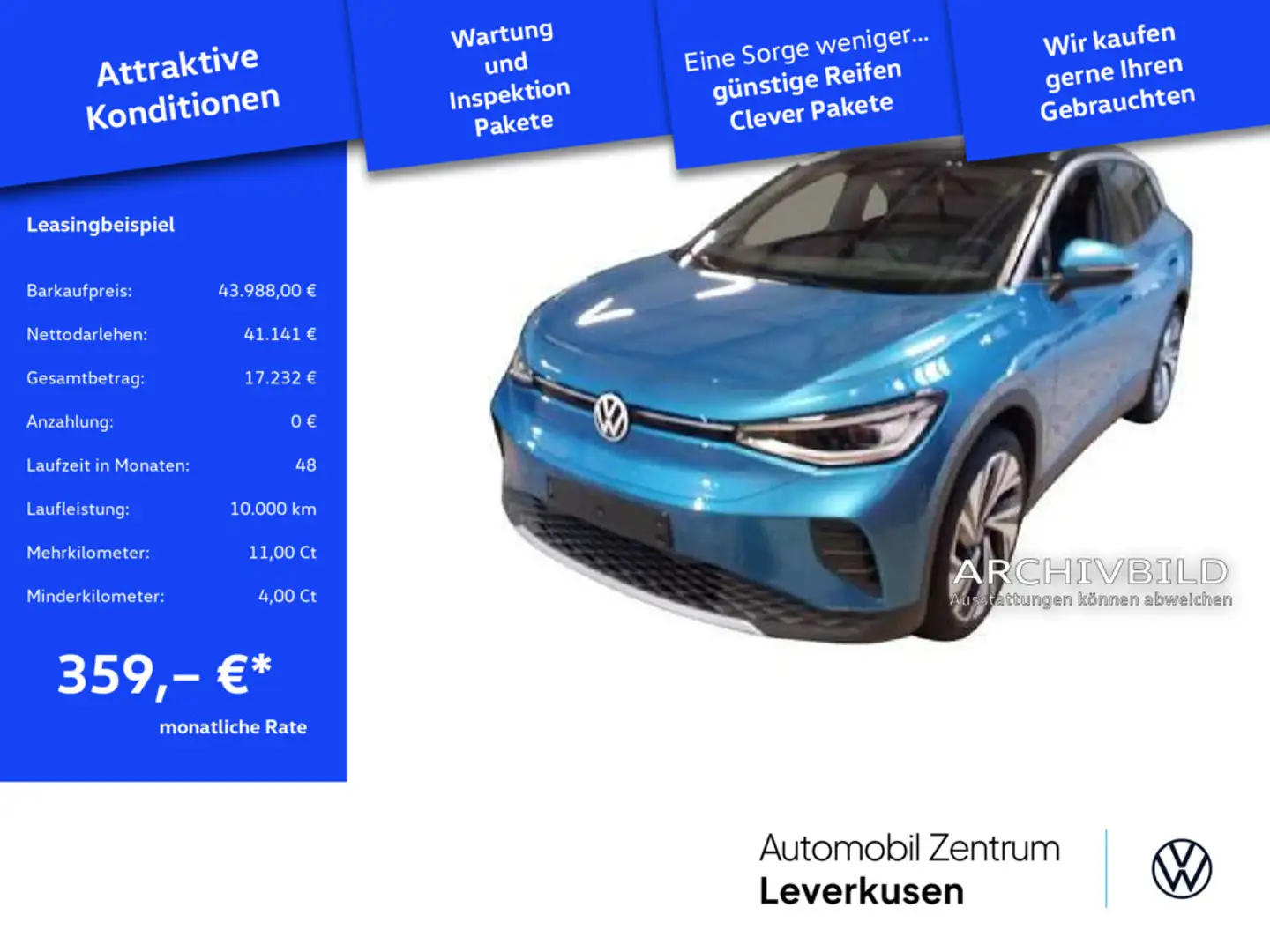 Volkswagen ID.4 Pro NAVI VIRT CARPLAY KEYLESS SHZ AHK H/K Schwarz - 1