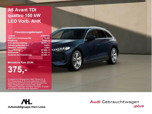 Audi A5 Avant TDI quattro 150 kW LED Vorb. AHK ACC LM
