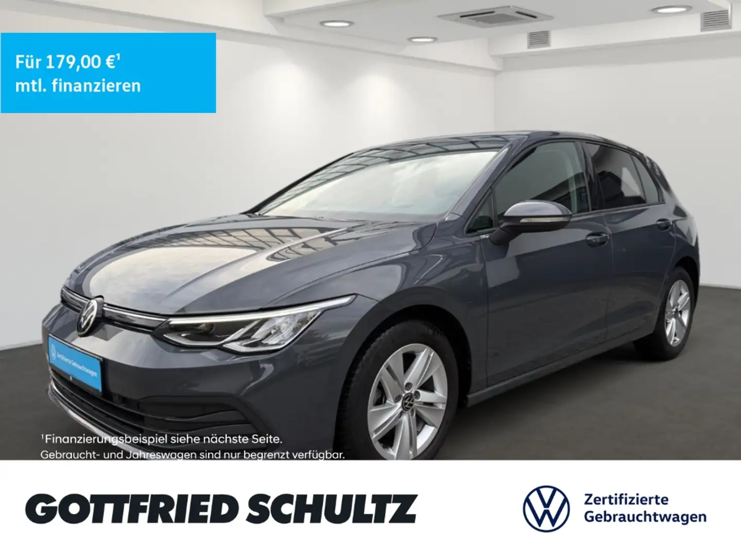 Volkswagen Golf 2.0 TDI DSG LED NAV HUD ACC DAB Life ALLSEASON Grau - 1