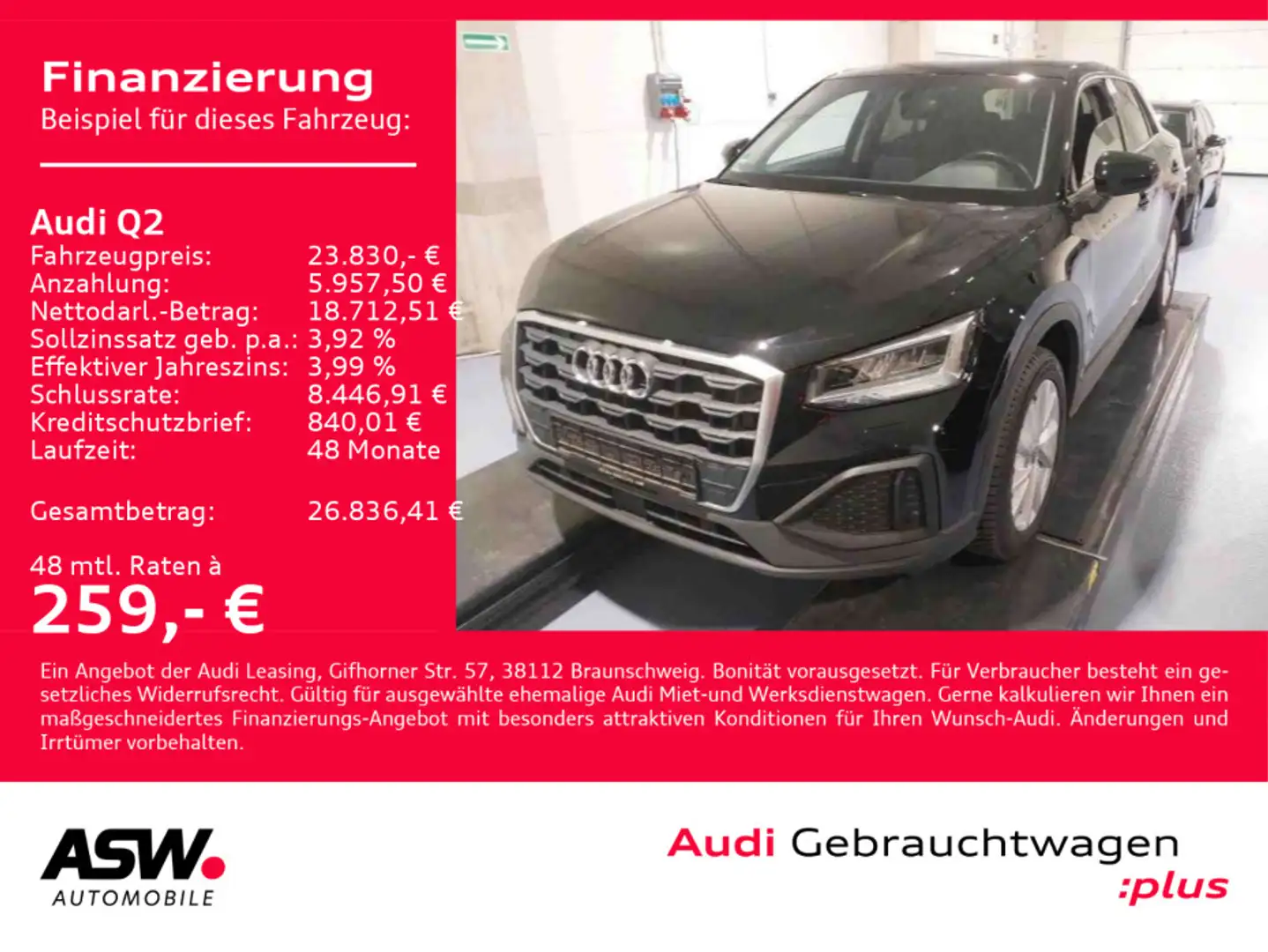 Audi Q2 35TFSI Stronic NAVI LED RFK PDC SHZ KLIMA Negro - 1