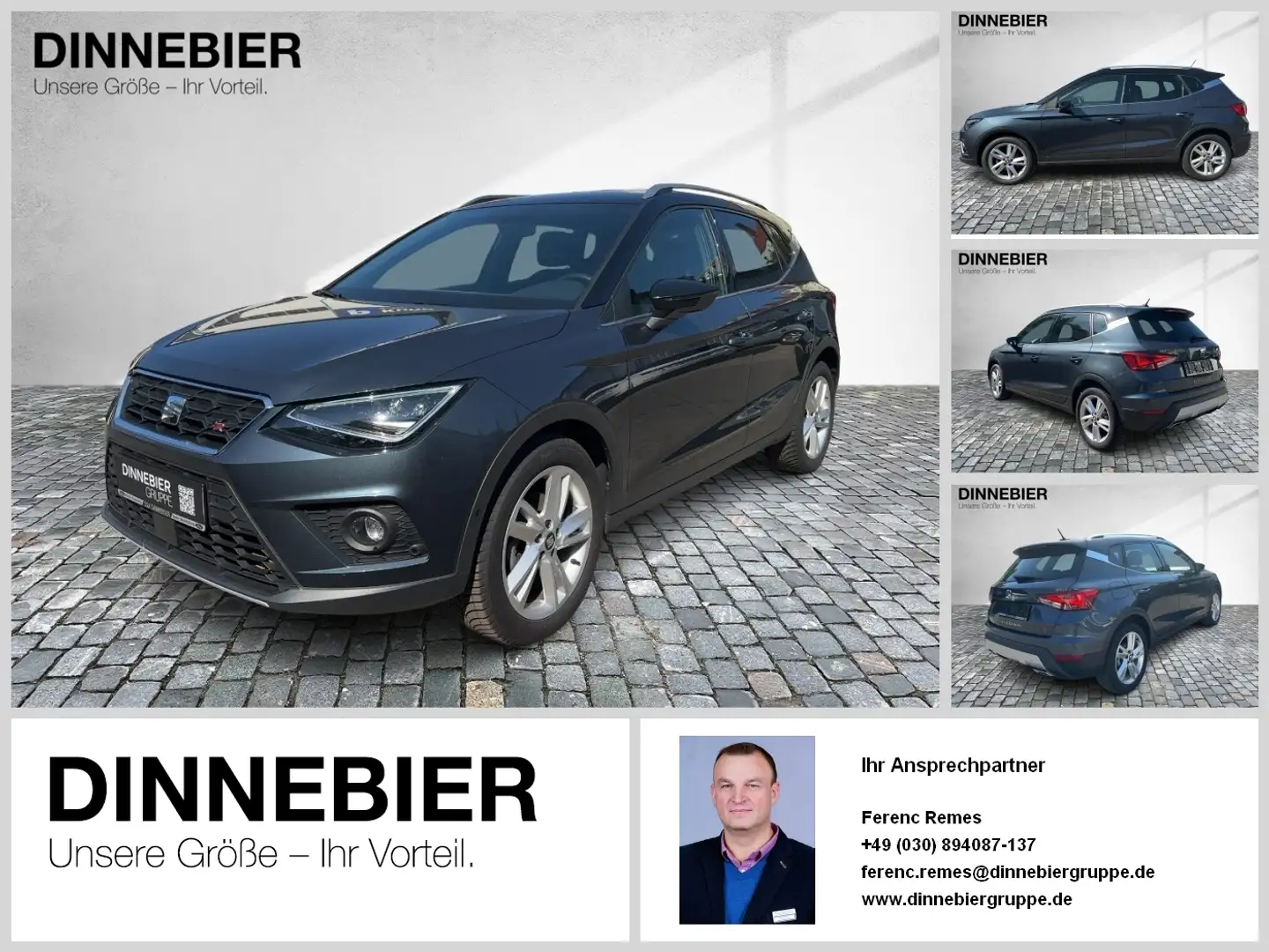 SEAT Arona FR ParkAss. SpurH LED LM W-Paket Grau - 1